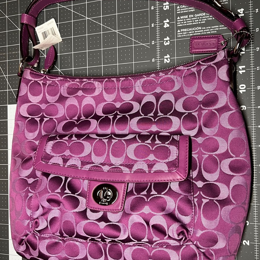 Plum Coach Penelope purse - Picture 3 of 4